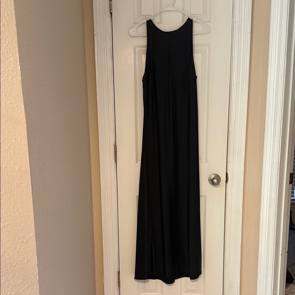 Abercrombie & Fitch Black Sleeveless Maxi Dress